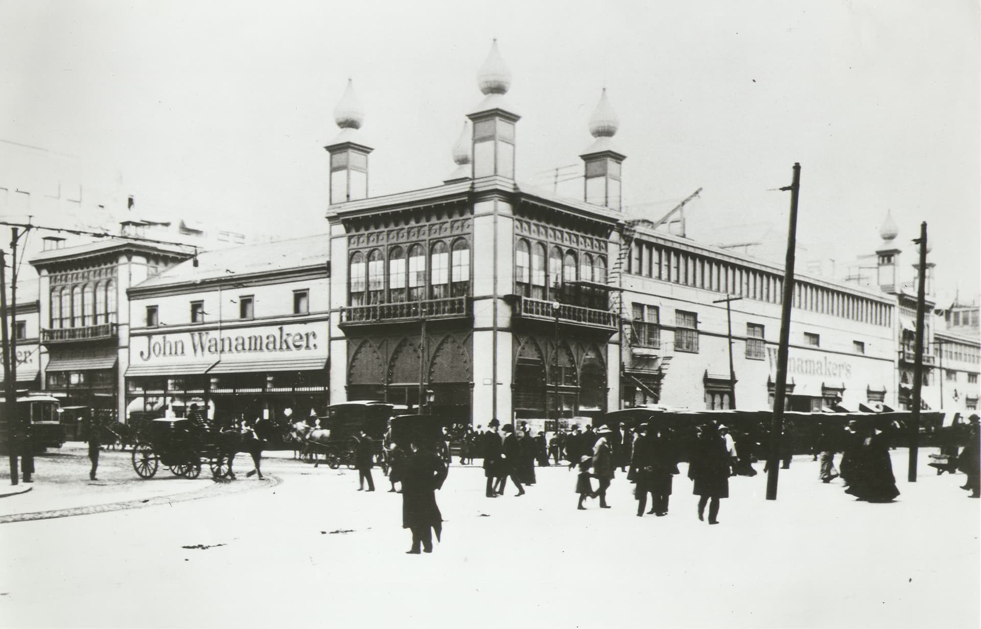 The Wanamaker Grand Depot building, 1857