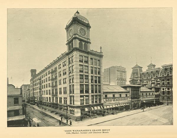 The Wanamaker Grand Depot building, 1899