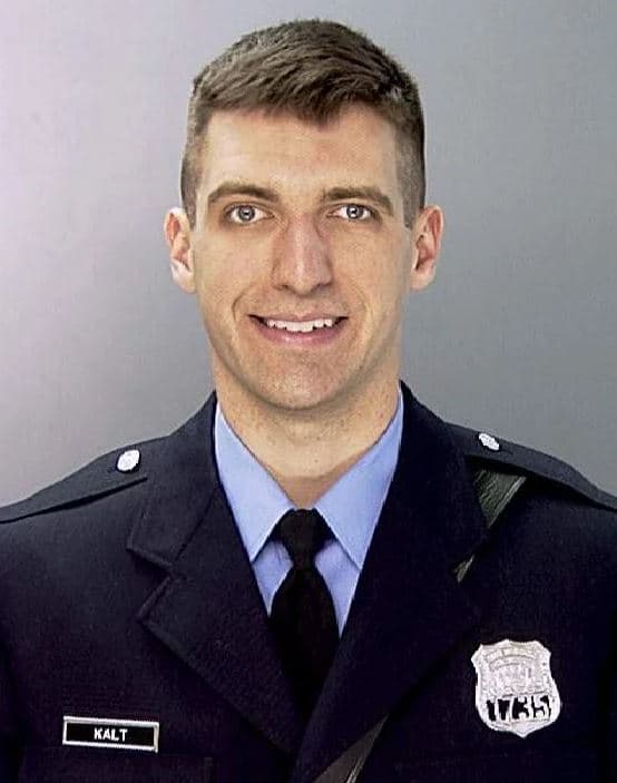 Thomas G. Kalt Jr. in uniform. Photo curtisy of Philadelphia Police Department